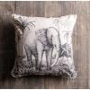 imageMaison d Hermine Decorative Pillow Covers 20x20 Inch Square 100 Cotton Throw Pillow Covers with Zipper  Chair Couches Sofas Bedroom Home for Easter Decorations Savana Jouy  Beige02  Savana Jouy  Black Elephant