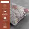 imageMaison d Hermine Decorative Pillow Covers 20x20 Inch Square 100 Cotton Throw Pillow Covers with Zipper  Chair Couches Sofas Bedroom Home for Easter Decorations Savana Jouy  Beige11  Feuillage  Light Taupe