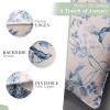 imageMaison d Hermine Decorative Pillow Covers 20x20 Inch Square 100 Cotton Throw Pillow Covers with Zipper  Chair Couches Sofas Bedroom Home for Easter Decorations Savana Jouy  Beige23  Neo Ipomee  Beige