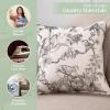 imageMaison d Hermine Decorative Pillow Covers 20x20 Inch Square 100 Cotton Throw Pillow Covers with Zipper  Chair Couches Sofas Bedroom Home for Easter Decorations Savana Jouy  Beige25  Bonobo  Grey