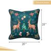 imageMaison d Hermine Decorative Pillow Covers 20x20 Inch Square 100 Cotton Throw Pillow Covers with Zipper  Chair Couches Sofas Bedroom Home for Easter Decorations Savana Jouy  Beige20  Hygge Christmas