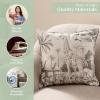 imageMaison d Hermine Decorative Pillow Covers 20x20 Inch Square 100 Cotton Throw Pillow Covers with Zipper  Chair Couches Sofas Bedroom Home for Easter Decorations Savana Jouy  Beige06  Savana Jouy  Green Giraffe