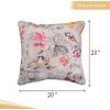 imageMaison d Hermine Decorative Pillow Covers 20x20 Inch Square 100 Cotton Throw Pillow Covers with Zipper  Chair Couches Sofas Bedroom Home for Easter Decorations Savana Jouy  Beige05  Equinoxe  Multi