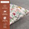 imageMaison d Hermine Decorative Pillow Covers 20x20 Inch Square 100 Cotton Throw Pillow Covers with Zipper  Chair Couches Sofas Bedroom Home for Easter Decorations Savana Jouy  Beige07  Neo Ipomee  Multicolor