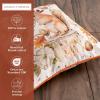 imageMaison d Hermine Decorative Pillow Covers 20x20 Inch Square 100 Cotton Throw Pillow Covers with Zipper  Chair Couches Sofas Bedroom Home for Easter Decorations Savana Jouy  Beige29  Pumpkin Passion