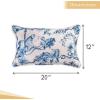 imageMaison d Hermine Decorative Pillow Covers 20x20 Inch Square 100 Cotton Throw Pillow Covers with Zipper  Chair Couches Sofas Bedroom Home for Easter Decorations Savana Jouy  Beige21  Bonobo  Blue