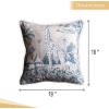imageMaison d Hermine Decorative Pillow Covers 20x20 Inch Square 100 Cotton Throw Pillow Covers with Zipper  Chair Couches Sofas Bedroom Home for Easter Decorations Savana Jouy  Beige01  Savana Jouy  Blue Giraffe