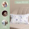 imageMaison d Hermine Decorative Pillow Covers 20x20 Inch Square 100 Cotton Throw Pillow Covers with Zipper  Chair Couches Sofas Bedroom Home for Easter Decorations Savana Jouy  Beige04  Equinoxe  Blue