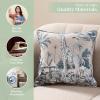 imageMaison d Hermine Decorative Pillow Covers 20x20 Inch Square 100 Cotton Throw Pillow Covers with Zipper  Chair Couches Sofas Bedroom Home for Easter Decorations Savana Jouy  Beige01  Savana Jouy  Blue Giraffe