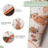 imageMaison d Hermine Decorative Pillow Covers 20x20 Inch Square 100 Cotton Throw Pillow Covers with Zipper  Chair Couches Sofas Bedroom Home for Easter Decorations Savana Jouy  Beige29  Pumpkin Passion