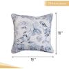 imageMaison d Hermine Decorative Pillow Covers 20x20 Inch Square 100 Cotton Throw Pillow Covers with Zipper  Chair Couches Sofas Bedroom Home for Easter Decorations Savana Jouy  Beige04  Equinoxe  Blue