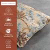 imageMaison d Hermine Decorative Pillow Covers 20x20 Inch Square 100 Cotton Throw Pillow Covers with Zipper  Chair Couches Sofas Bedroom Home for Easter Decorations Savana Jouy  Beige12  Feuillage  Light Ecru