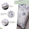 imageMaison d Hermine Decorative Pillow Covers 20x20 Inch Square 100 Cotton Throw Pillow Covers with Zipper  Chair Couches Sofas Bedroom Home for Easter Decorations Savana Jouy  Beige04  Equinoxe  Blue