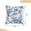 imageMaison d Hermine Decorative Pillow Covers 20x20 Inch Square 100 Cotton Throw Pillow Covers with Zipper  Chair Couches Sofas Bedroom Home for Easter Decorations Savana Jouy  Beige21  Bonobo  Blue