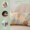 imageMaison d Hermine Decorative Pillow Covers 20x20 Inch Square 100 Cotton Throw Pillow Covers with Zipper  Chair Couches Sofas Bedroom Home for Easter Decorations Savana Jouy  Beige12  Feuillage  Light Ecru