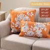 imageMaison d Hermine Decorative Pillow Covers 20x20 Inch Square 100 Cotton Throw Pillow Covers with Zipper  Chair Couches Sofas Bedroom Home for Easter Decorations Savana Jouy  Beige30  Pretty Autumn