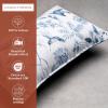 imageMaison d Hermine Decorative Pillow Covers 20x20 Inch Square 100 Cotton Throw Pillow Covers with Zipper  Chair Couches Sofas Bedroom Home for Easter Decorations Savana Jouy  Beige22  Neo Ipomee  White