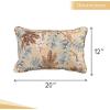 imageMaison d Hermine Decorative Pillow Covers 20x20 Inch Square 100 Cotton Throw Pillow Covers with Zipper  Chair Couches Sofas Bedroom Home for Easter Decorations Savana Jouy  Beige12  Feuillage  Light Ecru