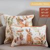 imageMaison d Hermine Decorative Pillow Covers 20x20 Inch Square 100 Cotton Throw Pillow Covers with Zipper  Chair Couches Sofas Bedroom Home for Easter Decorations Savana Jouy  Beige29  Pumpkin Passion