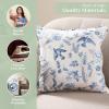 imageMaison d Hermine Decorative Pillow Covers 20x20 Inch Square 100 Cotton Throw Pillow Covers with Zipper  Chair Couches Sofas Bedroom Home for Easter Decorations Savana Jouy  Beige23  Neo Ipomee  Beige