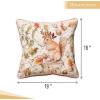 imageMaison d Hermine Decorative Pillow Covers 20x20 Inch Square 100 Cotton Throw Pillow Covers with Zipper  Chair Couches Sofas Bedroom Home for Easter Decorations Savana Jouy  Beige29  Pumpkin Passion
