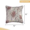 imageMaison d Hermine Decorative Pillow Covers 20x20 Inch Square 100 Cotton Throw Pillow Covers with Zipper  Chair Couches Sofas Bedroom Home for Easter Decorations Savana Jouy  Beige11  Feuillage  Light Taupe