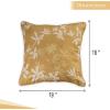 imageMaison d Hermine Decorative Pillow Covers 20x20 Inch Square 100 Cotton Throw Pillow Covers with Zipper  Chair Couches Sofas Bedroom Home for Easter Decorations Savana Jouy  Beige15  Louxor  Dark Beige
