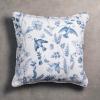 imageMaison d Hermine Decorative Pillow Covers 20x20 Inch Square 100 Cotton Throw Pillow Covers with Zipper  Chair Couches Sofas Bedroom Home for Easter Decorations Savana Jouy  Beige22  Neo Ipomee  White