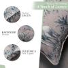 imageMaison d Hermine Decorative Pillow Covers 20x20 Inch Square 100 Cotton Throw Pillow Covers with Zipper  Chair Couches Sofas Bedroom Home for Easter Decorations Savana Jouy  Beige01  Savana Jouy  Blue Elephant