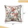 imageMaison d Hermine Decorative Pillow Covers 20x20 Inch Square 100 Cotton Throw Pillow Covers with Zipper  Chair Couches Sofas Bedroom Home for Easter Decorations Savana Jouy  Beige17  Abbeville