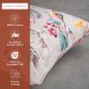 imageMaison d Hermine Decorative Pillow Covers 20x20 Inch Square 100 Cotton Throw Pillow Covers with Zipper  Chair Couches Sofas Bedroom Home for Easter Decorations Savana Jouy  Beige05  Equinoxe  Multi