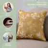 imageMaison d Hermine Decorative Pillow Covers 20x20 Inch Square 100 Cotton Throw Pillow Covers with Zipper  Chair Couches Sofas Bedroom Home for Easter Decorations Savana Jouy  Beige15  Louxor  Dark Beige