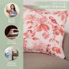 imageMaison d Hermine Decorative Pillow Covers 20x20 Inch Square 100 Cotton Throw Pillow Covers with Zipper  Chair Couches Sofas Bedroom Home for Easter Decorations Savana Jouy  Beige10  Equinoxe  Terracotta