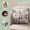 imageMaison d Hermine Decorative Pillow Covers 20x20 Inch Square 100 Cotton Throw Pillow Covers with Zipper  Chair Couches Sofas Bedroom Home for Easter Decorations Savana Jouy  Beige02  Savana Jouy  Black Giraffe