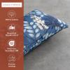 imageMaison d Hermine Decorative Pillow Covers 20x20 Inch Square 100 Cotton Throw Pillow Covers with Zipper  Chair Couches Sofas Bedroom Home for Easter Decorations Savana Jouy  Beige13  Feuillage  Air Force Blue