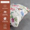 imageMaison d Hermine Decorative Pillow Covers 20x20 Inch Square 100 Cotton Throw Pillow Covers with Zipper  Chair Couches Sofas Bedroom Home for Easter Decorations Savana Jouy  Beige07  Neo Ipomee  Multicolor