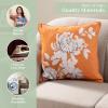 imageMaison d Hermine Decorative Pillow Covers 20x20 Inch Square 100 Cotton Throw Pillow Covers with Zipper  Chair Couches Sofas Bedroom Home for Easter Decorations Savana Jouy  Beige30  Pretty Autumn