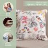 imageMaison d Hermine Decorative Pillow Covers 20x20 Inch Square 100 Cotton Throw Pillow Covers with Zipper  Chair Couches Sofas Bedroom Home for Easter Decorations Savana Jouy  Beige08  Equinoxe