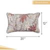 imageMaison d Hermine Decorative Pillow Covers 20x20 Inch Square 100 Cotton Throw Pillow Covers with Zipper  Chair Couches Sofas Bedroom Home for Easter Decorations Savana Jouy  Beige11  Feuillage  Light Taupe
