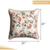 imageMaison d Hermine Decorative Pillow Covers 20x20 Inch Square 100 Cotton Throw Pillow Covers with Zipper  Chair Couches Sofas Bedroom Home for Easter Decorations Savana Jouy  Beige27  Dalida  Beige