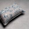 imageMaison d Hermine Decorative Pillow Covers 20x20 Inch Square 100 Cotton Throw Pillow Covers with Zipper  Chair Couches Sofas Bedroom Home for Easter Decorations Savana Jouy  Beige01  Savana Jouy  Blue