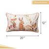 imageMaison d Hermine Decorative Pillow Covers 20x20 Inch Square 100 Cotton Throw Pillow Covers with Zipper  Chair Couches Sofas Bedroom Home for Easter Decorations Savana Jouy  Beige29  Pumpkin Passion