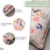 imageMaison d Hermine Decorative Pillow Covers 20x20 Inch Square 100 Cotton Throw Pillow Covers with Zipper  Chair Couches Sofas Bedroom Home for Easter Decorations Savana Jouy  Beige05  Equinoxe  Multi