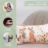 imageMaison d Hermine Decorative Pillow Covers 20x20 Inch Square 100 Cotton Throw Pillow Covers with Zipper  Chair Couches Sofas Bedroom Home for Easter Decorations Savana Jouy  Beige29  Pumpkin Passion