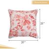 imageMaison d Hermine Decorative Pillow Covers 20x20 Inch Square 100 Cotton Throw Pillow Covers with Zipper  Chair Couches Sofas Bedroom Home for Easter Decorations Savana Jouy  Beige10  Equinoxe  Terracotta