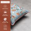imageMaison d Hermine Decorative Pillow Covers 20x20 Inch Square 100 Cotton Throw Pillow Covers with Zipper  Chair Couches Sofas Bedroom Home for Easter Decorations Savana Jouy  Beige24  Dalida  Blue