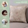 imageMaison d Hermine Decorative Pillow Covers 20x20 Inch Square 100 Cotton Throw Pillow Covers with Zipper  Chair Couches Sofas Bedroom Home for Easter Decorations Savana Jouy  Beige18  Louxor  Beige