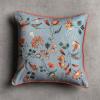 imageMaison d Hermine Decorative Pillow Covers 20x20 Inch Square 100 Cotton Throw Pillow Covers with Zipper  Chair Couches Sofas Bedroom Home for Easter Decorations Savana Jouy  Beige24  Dalida  Blue