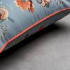 imageMaison d Hermine Decorative Pillow Covers 20x20 Inch Square 100 Cotton Throw Pillow Covers with Zipper  Chair Couches Sofas Bedroom Home for Easter Decorations Savana Jouy  Beige24  Dalida  Blue