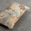 imageMaison d Hermine Decorative Pillow Covers 20x20 Inch Square 100 Cotton Throw Pillow Covers with Zipper  Chair Couches Sofas Bedroom Home for Easter Decorations Savana Jouy  Beige12  Feuillage  Light Ecru